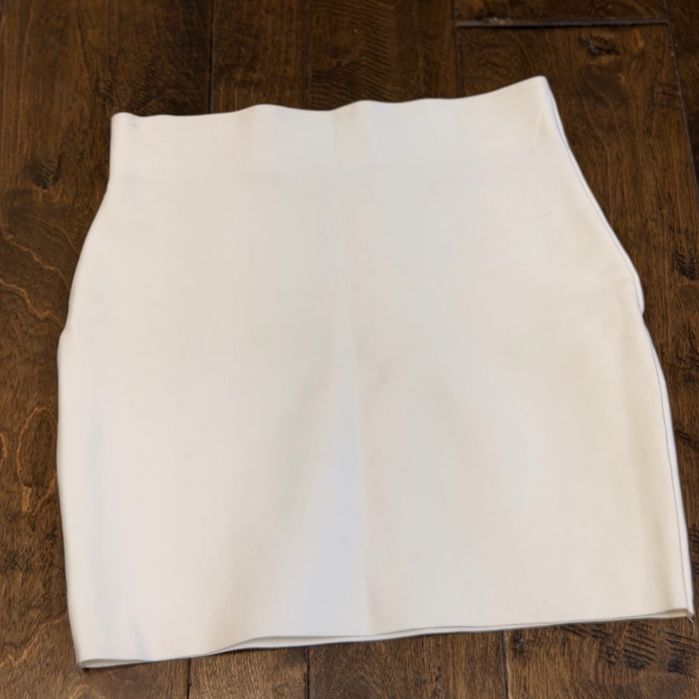 Chocolate White Pencil Skirt